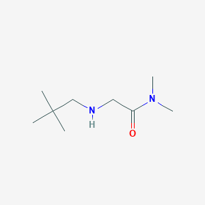 molecular formula C9H20N2O B15265907 2-[(2,2-Dimethylpropyl)amino]-N,N-dimethylacetamide 