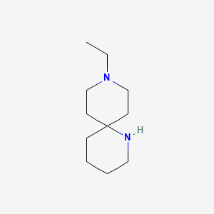 molecular formula C11H22N2 B15265927 9-Ethyl-1,9-diazaspiro[5.5]undecane 