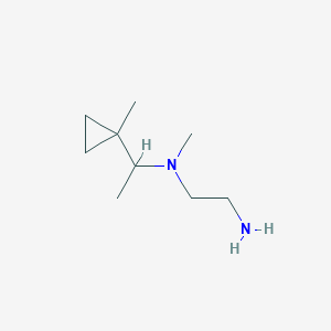 molecular formula C9H20N2 B15265929 (2-Aminoethyl)(methyl)[1-(1-methylcyclopropyl)ethyl]amine 