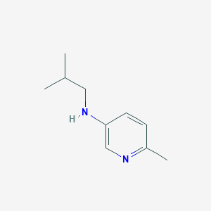 molecular formula C10H16N2 B15265968 6-methyl-N-(2-methylpropyl)pyridin-3-amine 