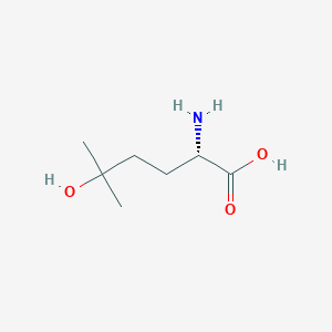 molecular formula C7H15NO3 B15265976 (2S)-2-Amino-5-hydroxy-5-methylhexanoic acid 