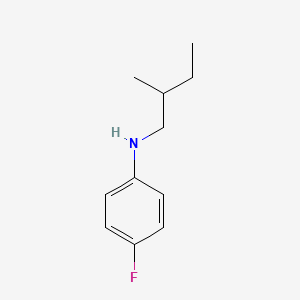 molecular formula C11H16FN B15265982 4-fluoro-N-(2-methylbutyl)aniline 