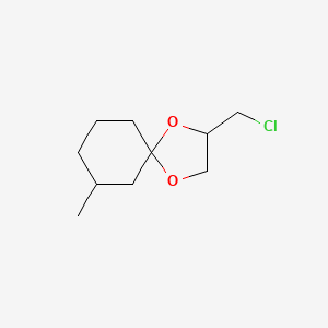 molecular formula C10H17ClO2 B15265989 2-(Chloromethyl)-7-methyl-1,4-dioxaspiro[4.5]decane CAS No. 84474-74-8