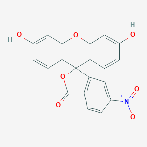 molecular formula C20H11NO7 B015266 Spiro[isobenzofuran-1(3H),9'-[9H]xanthen]-3-one, 3',6'-dihydroxy-6-nitro- CAS No. 27402-68-2