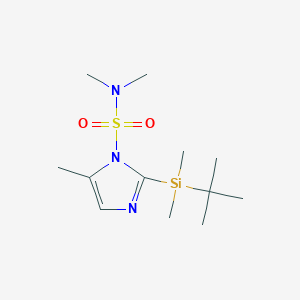 molecular formula C12H25N3O2SSi B152660 2-[(1,1-Dimethylethyl)dimethylsilyl]-N,N,5-trimethyl-1H-imidazole-1-sulfonamide-d3 CAS No. 129378-56-9