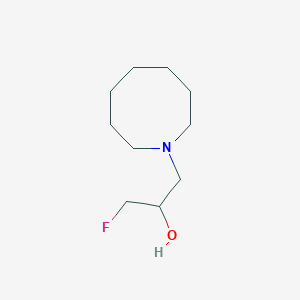 molecular formula C10H20FNO B15266000 1-(Azocan-1-yl)-3-fluoropropan-2-ol 