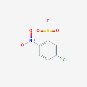molecular formula C6H3ClFNO4S B15266031 5-Chloro-2-nitrobenzene-1-sulfonyl fluoride CAS No. 1996-31-2