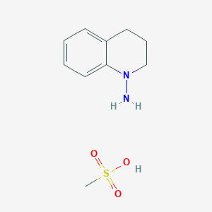 molecular formula C10H16N2O3S B15266068 3,4-dihydroquinolin-1(2H)-amine methanesulfonate 