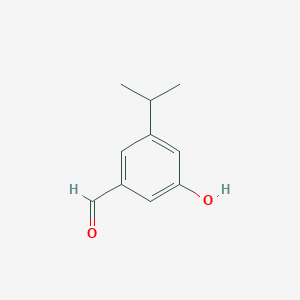 molecular formula C10H12O2 B1526608 3-HYDROXY-5-ISOPROPYLBENZALDEHYDE CAS No. 61345-73-1