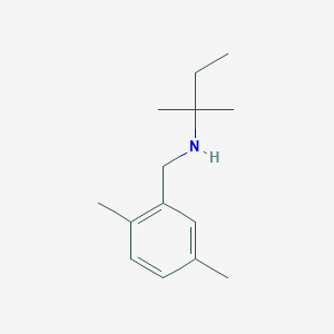 molecular formula C14H23N B15266083 [(2,5-Dimethylphenyl)methyl](2-methylbutan-2-yl)amine 
