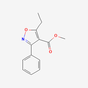 5-Ethyl-3-phenyl-isoxazole-4-carboxylic acid methyl ester