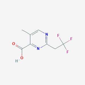molecular formula C8H7F3N2O2 B15266109 5-Methyl-2-(2,2,2-trifluoroethyl)pyrimidine-4-carboxylic acid 