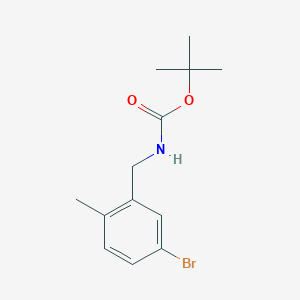 molecular formula C13H18BrNO2 B1526612 tert-butyl N-[(5-bromo-2-methylphenyl)methyl]carbamate CAS No. 1177558-43-8