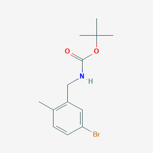 molecular formula C13H18BrNO2 B1526612 Tert-butyl 5-bromo-2-methylbenzylcarbamate CAS No. 1177558-43-8