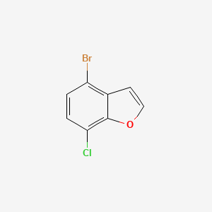 molecular formula C8H4BrClO B1526614 4-Bromo-7-chlorobenzofuran CAS No. 855343-01-0