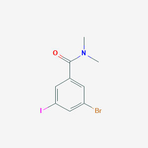 molecular formula C9H9BrINO B1526615 3-溴-5-碘-N,N-二甲基苯甲酰胺 CAS No. 1162261-40-6
