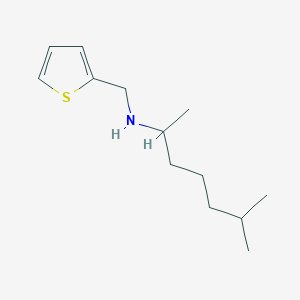 molecular formula C13H23NS B15266164 (6-Methylheptan-2-yl)(thiophen-2-ylmethyl)amine 