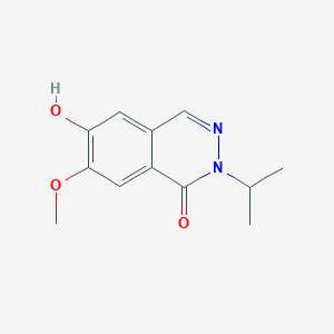 molecular formula C12H14N2O3 B15266194 6-Hydroxy-7-methoxy-2-(propan-2-yl)-1,2-dihydrophthalazin-1-one 