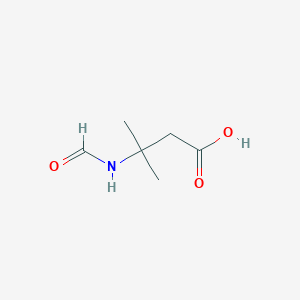 molecular formula C6H11NO3 B15266211 3-Formamido-3-methylbutanoic acid 