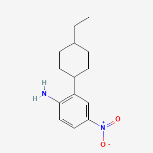 molecular formula C14H20N2O2 B15266224 2-(4-Ethylcyclohexyl)-4-nitroaniline 
