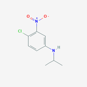 molecular formula C9H11ClN2O2 B15266248 4-chloro-3-nitro-N-(propan-2-yl)aniline 