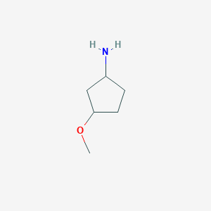 molecular formula C6H13NO B1526625 3-Methoxycyclopentan-1-amine CAS No. 1393527-89-3