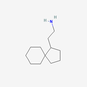 molecular formula C12H23N B15266269 2-{Spiro[4.5]decan-1-yl}ethan-1-amine 