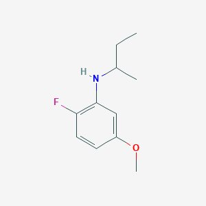molecular formula C11H16FNO B15266306 N-(butan-2-yl)-2-fluoro-5-methoxyaniline 