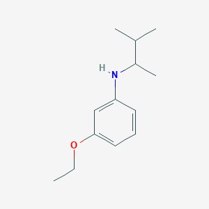 molecular formula C13H21NO B15266326 3-ethoxy-N-(3-methylbutan-2-yl)aniline 