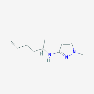 molecular formula C10H17N3 B15266366 N-(Hex-5-en-2-yl)-1-methyl-1H-pyrazol-3-amine 