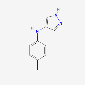 molecular formula C10H11N3 B15266376 N-(4-Methylphenyl)-1H-pyrazol-4-amine 