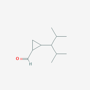 molecular formula C11H20O B15266381 2-(2,4-Dimethylpentan-3-yl)cyclopropane-1-carbaldehyde 