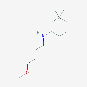molecular formula C13H27NO B15266386 N-(4-methoxybutyl)-3,3-dimethylcyclohexan-1-amine 