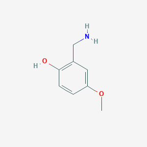 molecular formula C8H11NO2 B15266389 2-(Aminomethyl)-4-methoxyphenol CAS No. 109972-88-5