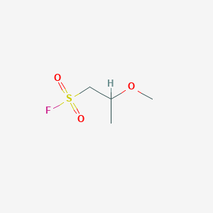 molecular formula C4H9FO3S B15266396 2-Methoxypropane-1-sulfonyl fluoride 