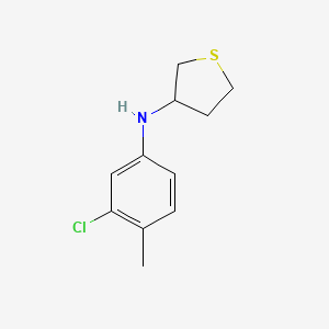 molecular formula C11H14ClNS B15266404 N-(3-chloro-4-methylphenyl)thiolan-3-amine 