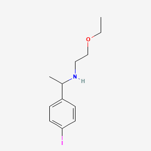 molecular formula C12H18INO B15266419 (2-Ethoxyethyl)[1-(4-iodophenyl)ethyl]amine 