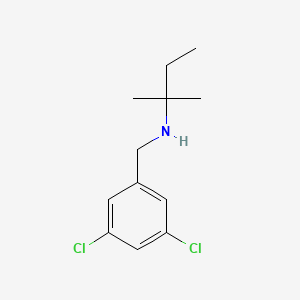 molecular formula C12H17Cl2N B15266427 [(3,5-Dichlorophenyl)methyl](2-methylbutan-2-yl)amine 