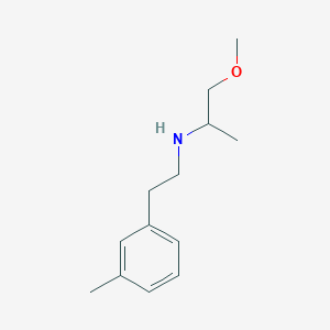 molecular formula C13H21NO B15266454 (1-Methoxypropan-2-yl)[2-(3-methylphenyl)ethyl]amine 