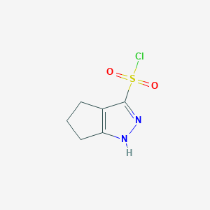 molecular formula C6H7ClN2O2S B15266459 2H,4H,5H,6H-Cyclopenta[c]pyrazole-3-sulfonyl chloride 