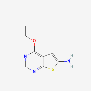 molecular formula C8H9N3OS B15266498 4-Ethoxythieno[2,3-d]pyrimidin-6-amine 