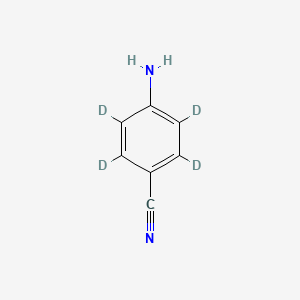 molecular formula C7H6N2 B1526650 4-Aminobenzonitrile-d4 