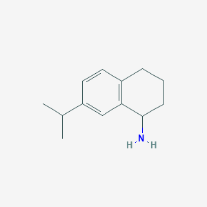 molecular formula C13H19N B15266534 7-(Propan-2-yl)-1,2,3,4-tetrahydronaphthalen-1-amine 