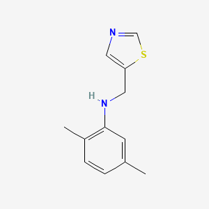 molecular formula C12H14N2S B15266547 2,5-Dimethyl-N-(thiazol-5-ylmethyl)aniline 
