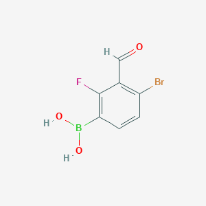 4-Bromo-2-fluoro-3-formylphenylboronic acid