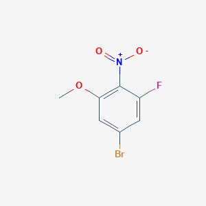 5-Bromo-1-fluoro-3-methoxy-2-nitrobenzene