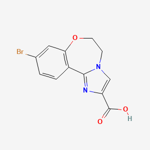 9-Bromo-5,6-dihydrobenzo[F]imidazo[1,2-D][1,4]oxazepine-2-carboxylic acid