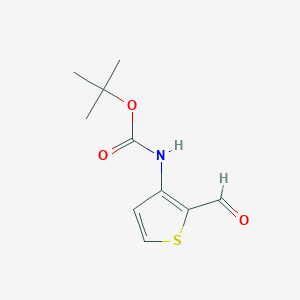 tert-butyl N-(2-formylthiophen-3-yl)carbamate