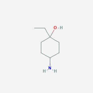 molecular formula C8H17NO B1526666 4-Amino-1-ethylcyclohexan-1-ol CAS No. 1432679-29-2