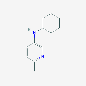 molecular formula C12H18N2 B15266669 N-cyclohexyl-6-methylpyridin-3-amine 